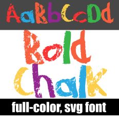 Bold Chalk Color Font