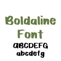 Boldaline Font, Bold Handwritten Font