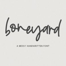 Boneyard Script Font
