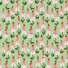Floral Pattern Background Foxglove Flowers