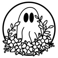 Ghost With Flowers