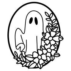 Ghost With Flowers