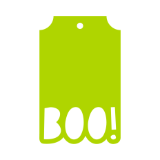 Halloween Gift Tag SVG | Boo Basket Gift Tag