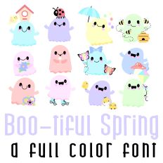 Boo-tiful Spring Full Color Font