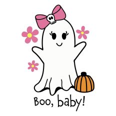 Cute Boo Baby Girl Halloween Ghost