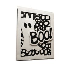 Ghostly Boo Card SVG Cut File