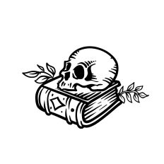 Skull and Book 