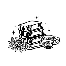 Magic book and coffee