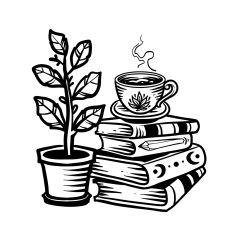 Magic books and coffee
