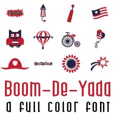 Boom De Yada Full Color Font