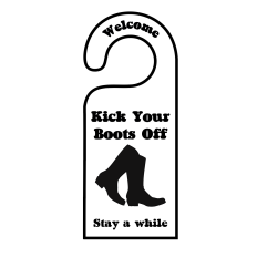 Cowboy Boots Door Hanger