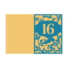16th Anniversary Card / 16th Birthday Card Design