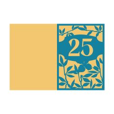 25th Anniversary Card / 25th Birthday Card Design