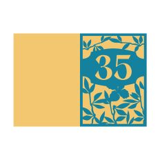 35th Anniversary Card / 35th Birthday Card Design