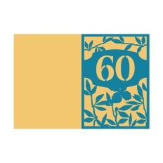 60th Anniversary Card / 60th Birthday Card Design