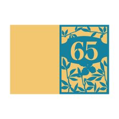 65th Anniversary Card / 65th Birthday Card Design