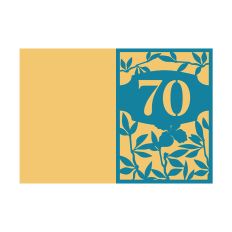 70th Anniversary Card / 70th Birthday Card Design