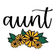Aunt with Flowers