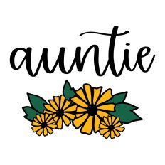 Auntie with Flowers
