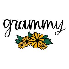 Grammy with Flowers
