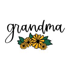 Grandma with Flowers