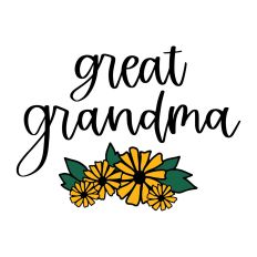 Great Grandma with Flowers