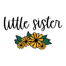 Little Sister with Flowers