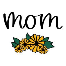 Mom with Flowers