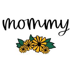 Mommy with Flowers