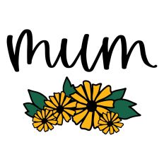 Mum with Flowers