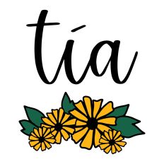 Tia with Flowers