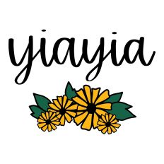 Yiayia with Flowers