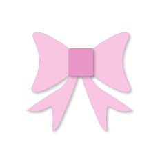 Pink Bow - Baby Girl Bow - Cut file