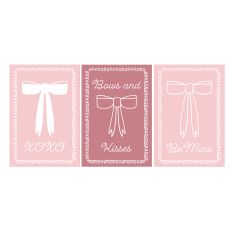 printable bow valentine's cards