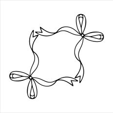 Girly Bow Frame 
