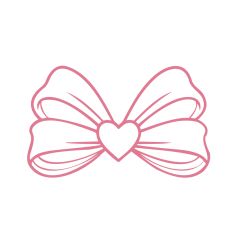 Heart Centered Ribbon Bow