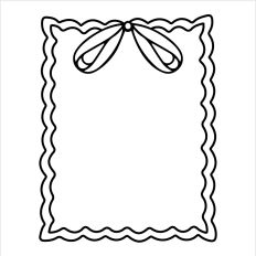 Square Scallop Bow Frame