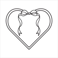 Valentine Heart Bow Ribbons