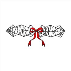 Coquette Spider Web Bow 