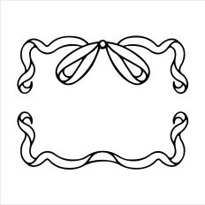 Ribbons Bow Frame 