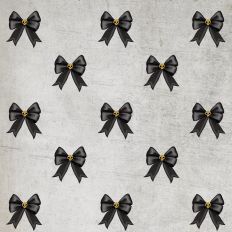 Gothic Hair Bow Gift Wrap 