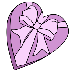 Heart-Shaped Chocolate with Bow