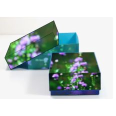 Box with lid Blur Thistle print