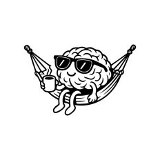 Brain on Vacation Doodle