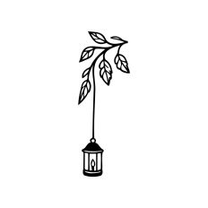 Hanging Lantern on Branch