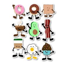 Breakfast Sticker Sheet, Print & Cut