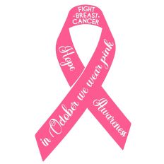 Breast Cancer Awareness Pink Ribbon 
