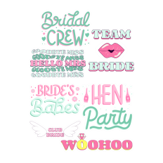 Bridal Shower Sticker Bundle – Bachelorette SVG