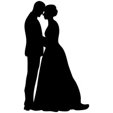 Bride and Groom Silhouette