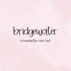 Bridgewater Handwritten Sans Font